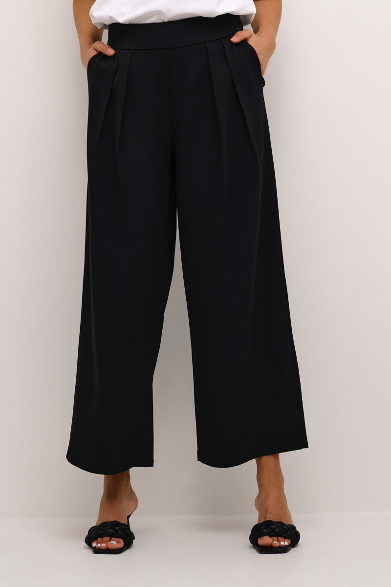 KAFFE Mille Cropped Bukser Deep Sort
