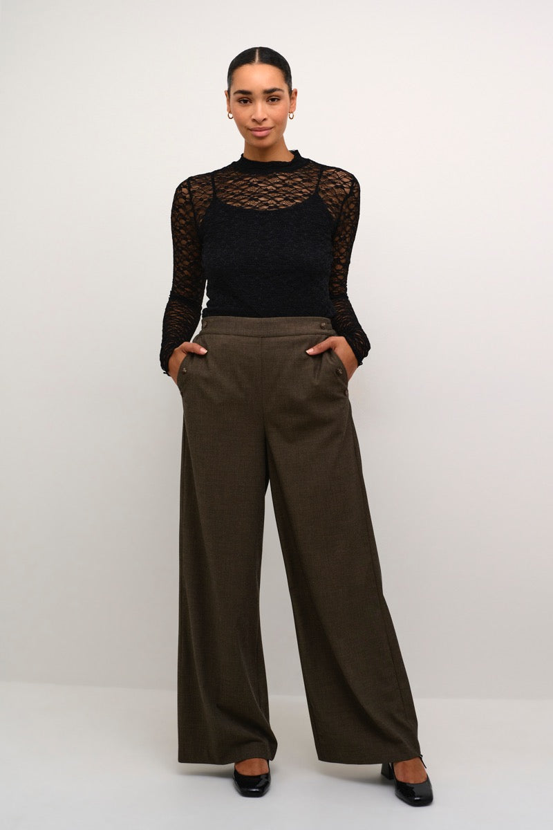KAFFE Jolia Bluse Langærmet Deep Sort