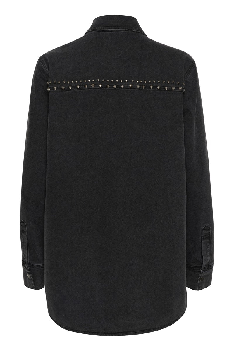 KAFFE Louisa Denim Skjorte Washed Sort