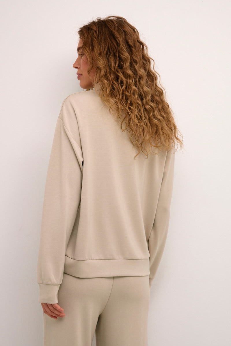 KAFFE Annika Sweatshirt Feather Grå