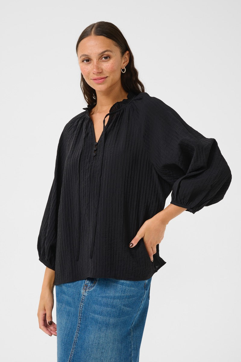 KAFFE Lianna Bluse Deep Sort