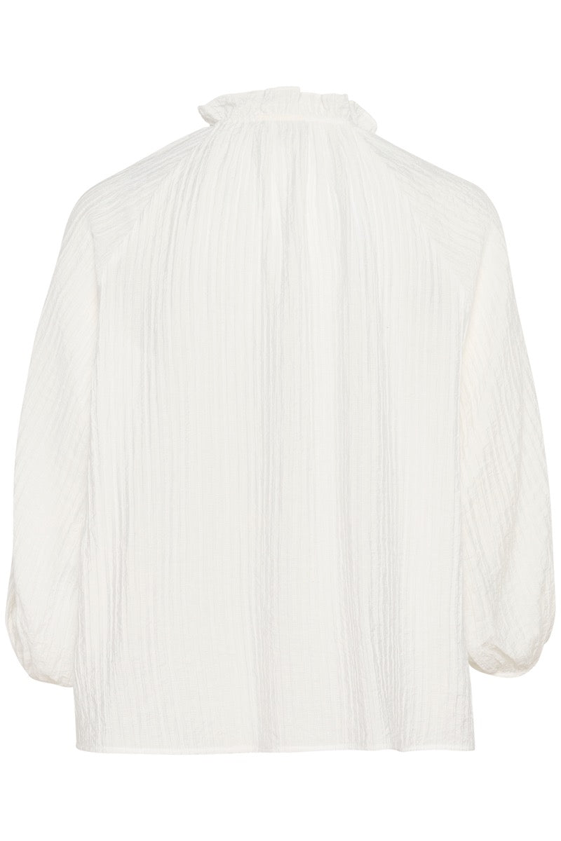 KAFFE Lianna Bluse Chalk Hvid