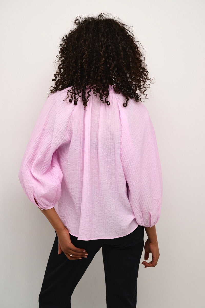 KAFFE Lianna Bluse Snow Lilla