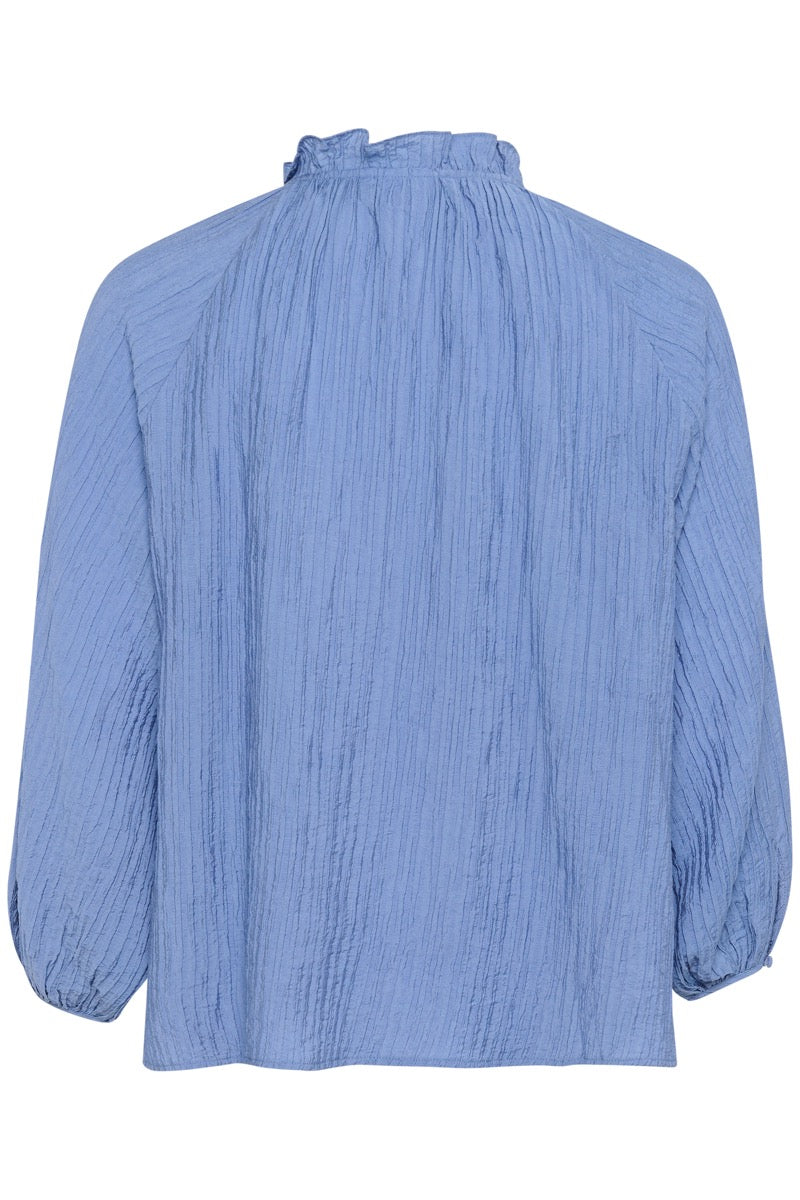 KAFFE Lianna Bluse Ebb And Flow Blå