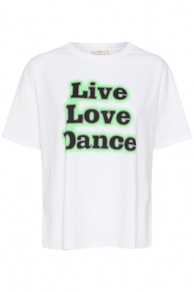 KAFFE Ellen T-shirt Optical Hvid