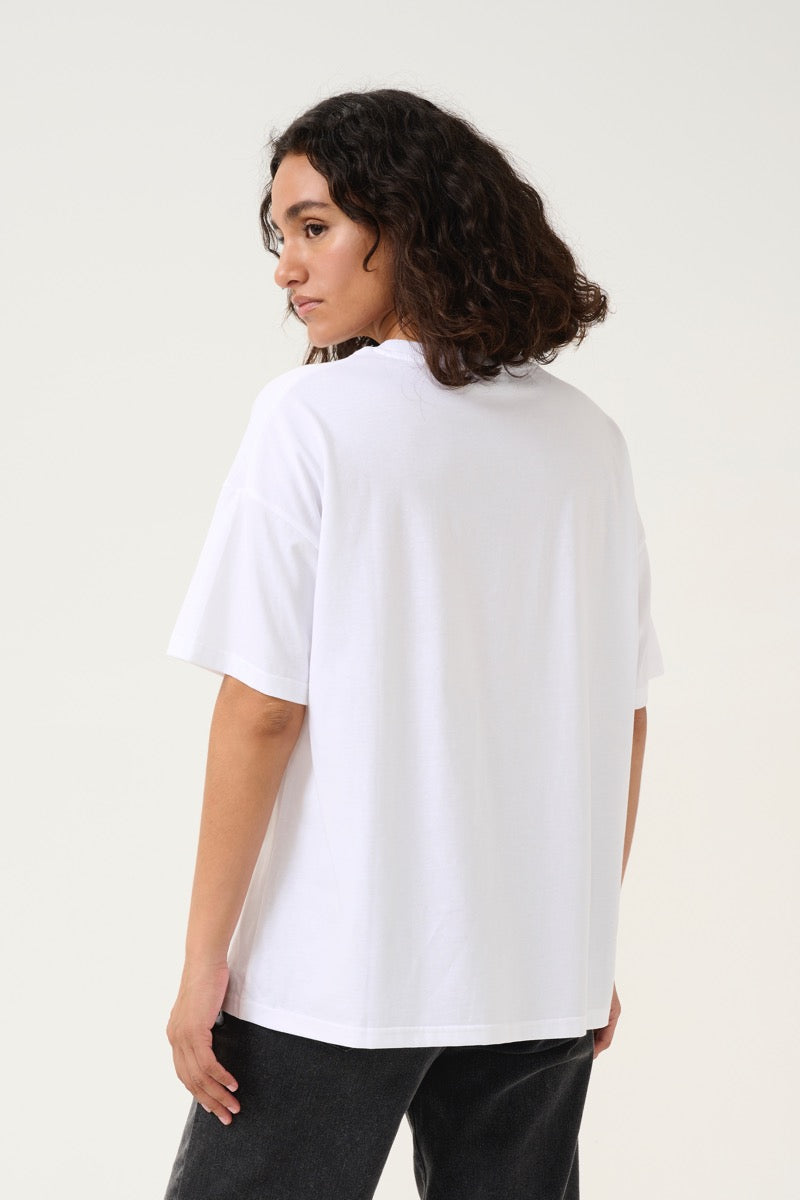 KAFFE Ellen T-shirt Optical Hvid