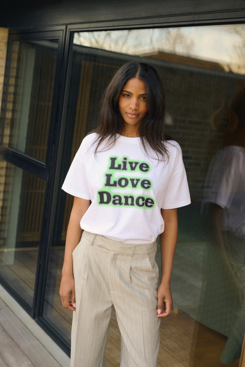 KAFFE Ellen T-shirt Optical Hvid