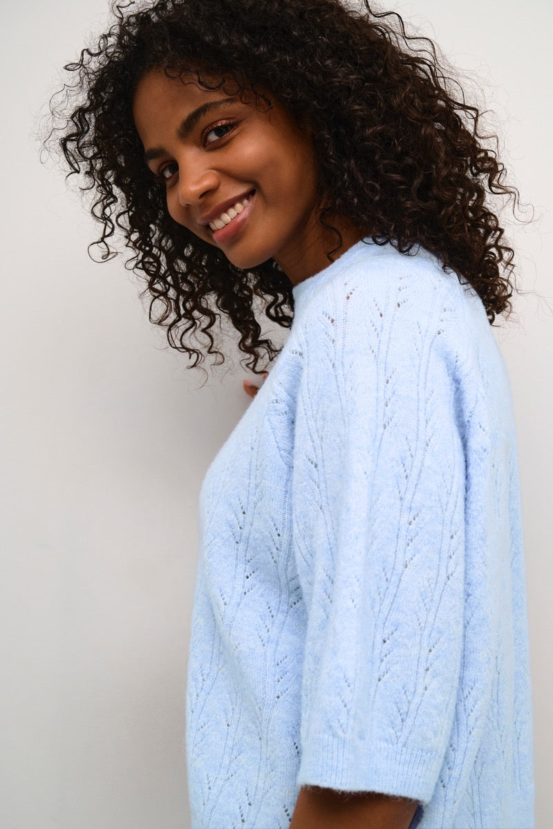 KAFFE Tella Pullover Windsurfer Blå