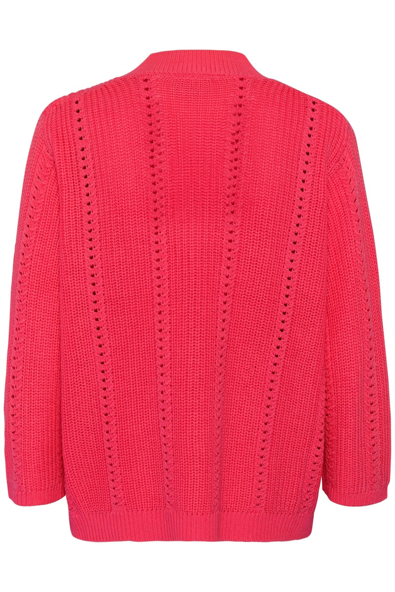 KAFFE Lorri Pullover Raspberry Rød