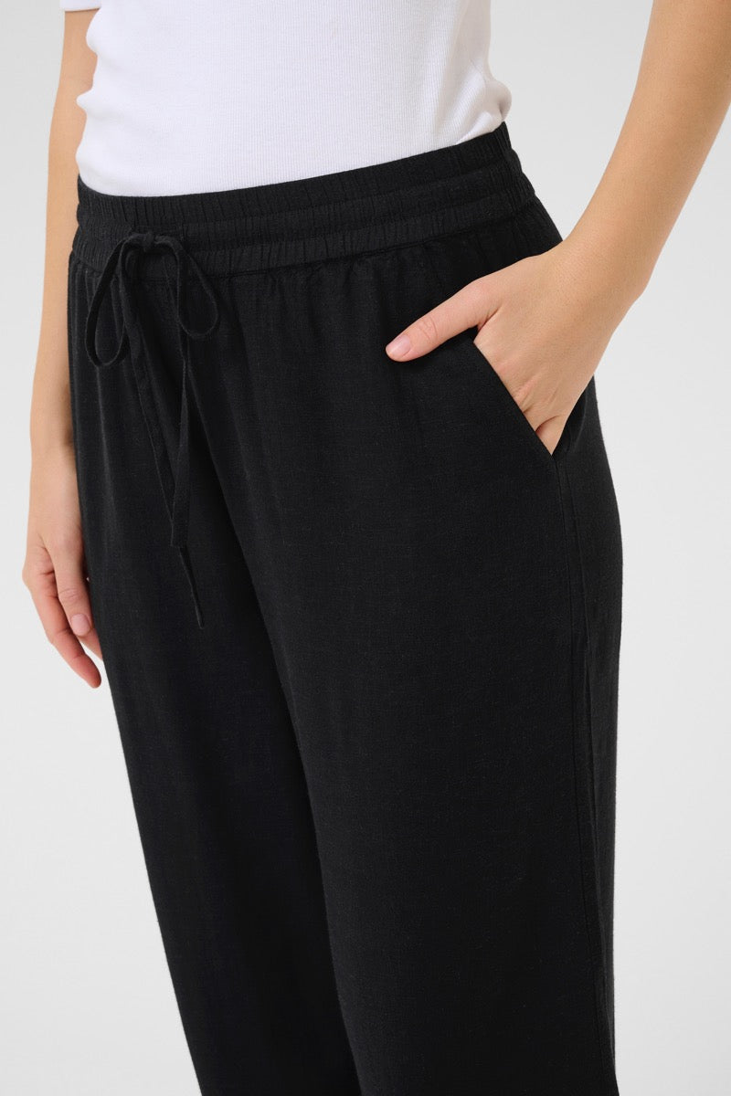 KAFFE Milia Bukser Wide Cropped Deep Sort