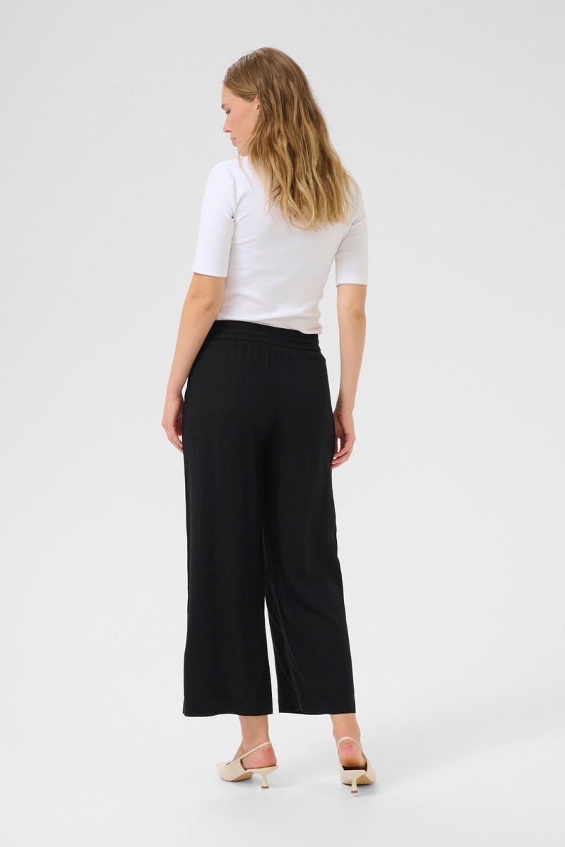 KAFFE Milia Bukser Wide Cropped Deep Sort