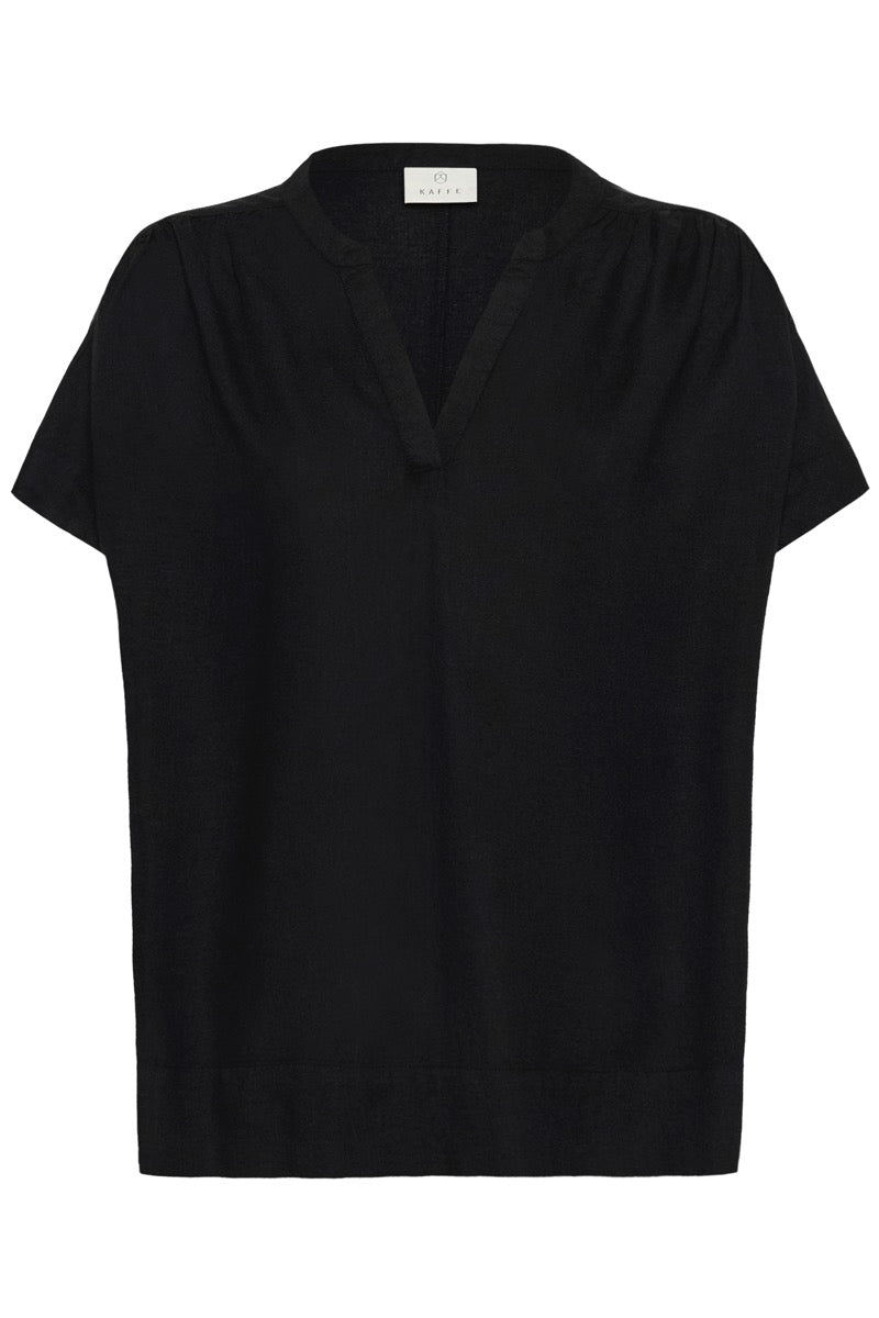 KAFFE Milia Wing SL Bluse Sort