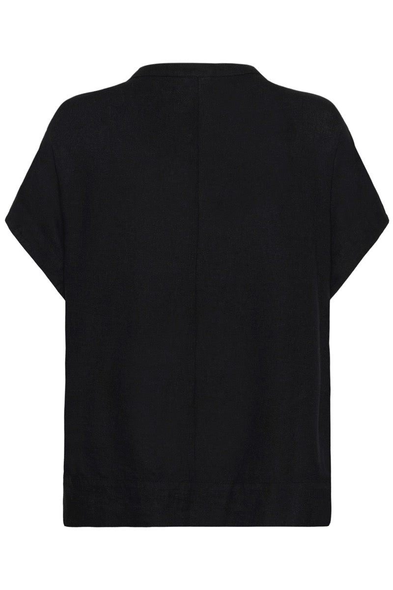 KAFFE Milia Wing SL Bluse Sort