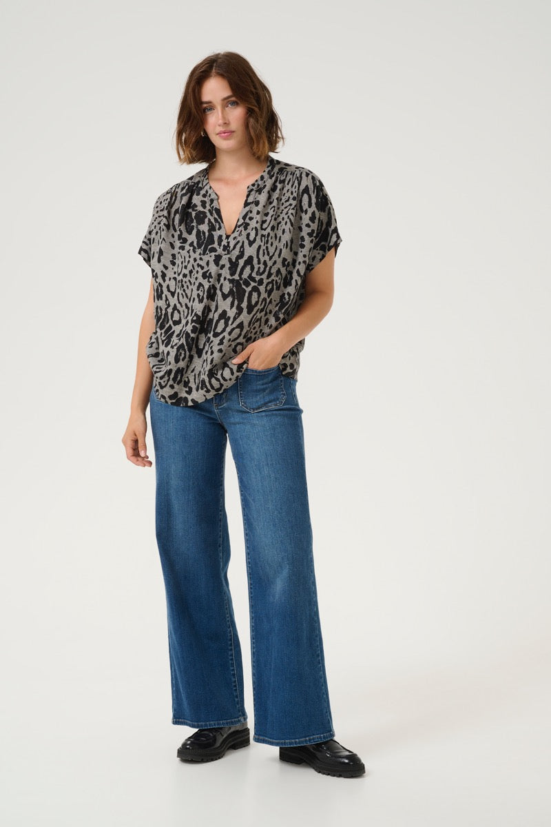 KAFFE Milia Wing SL Bluse Moonstruck