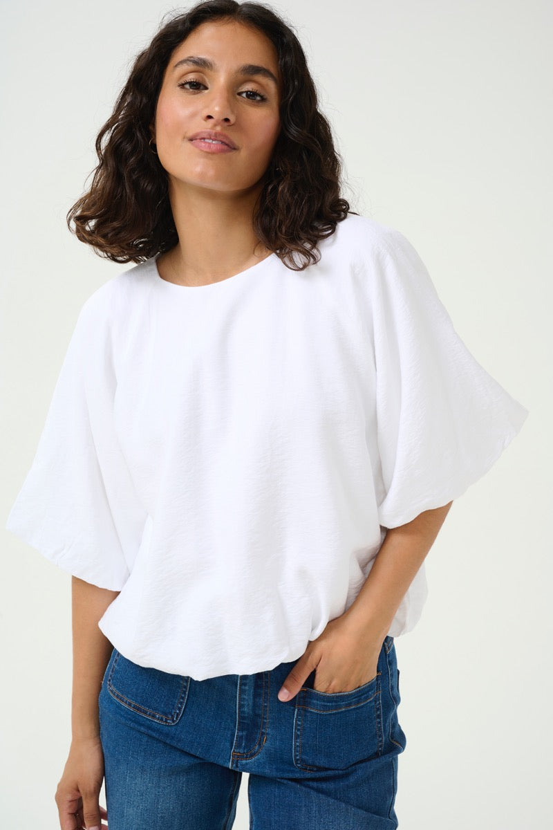 KAFFE Gabby Bluse Hvid
