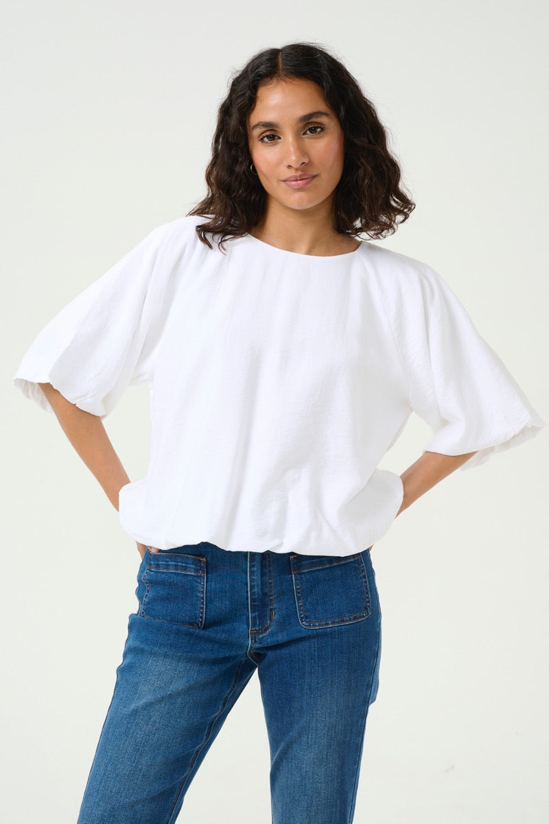 KAFFE Gabby Bluse Hvid
