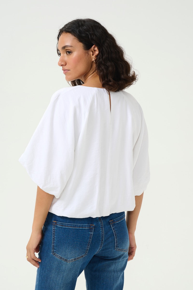 KAFFE Gabby Bluse Hvid