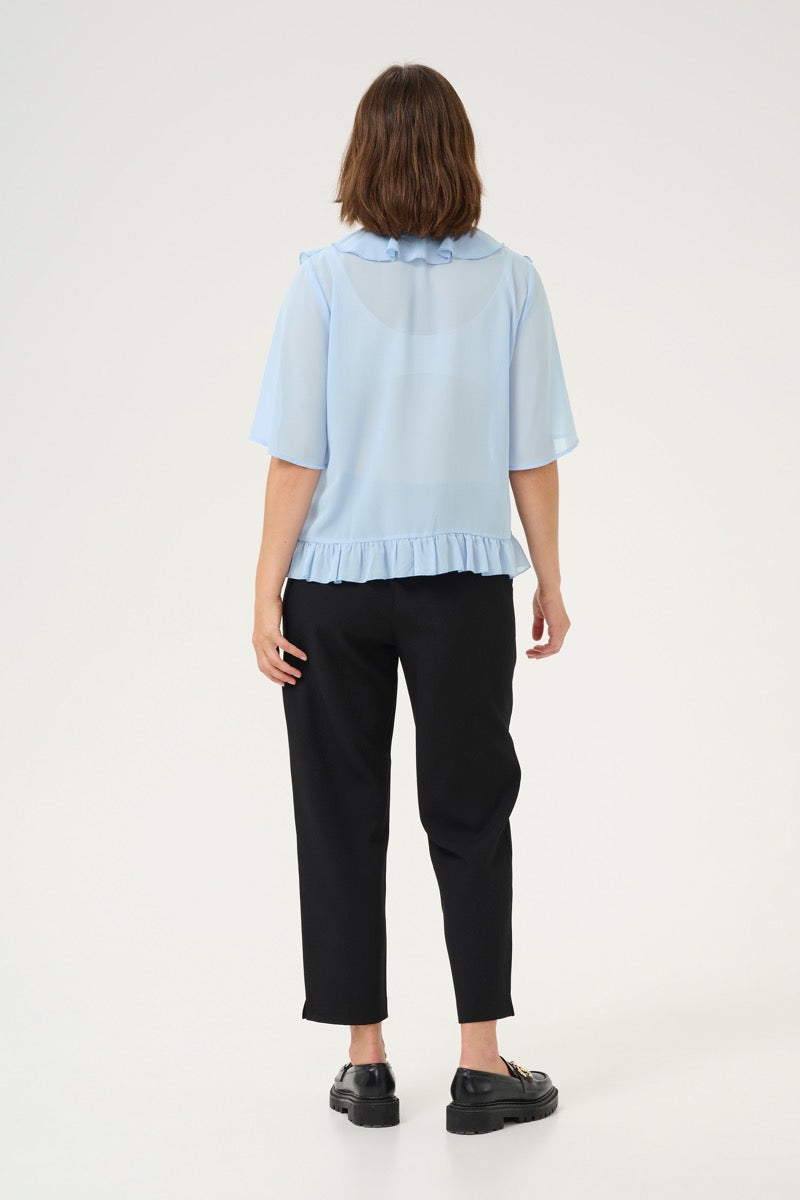 KAFFE Ninna Bluse Chambray Blå