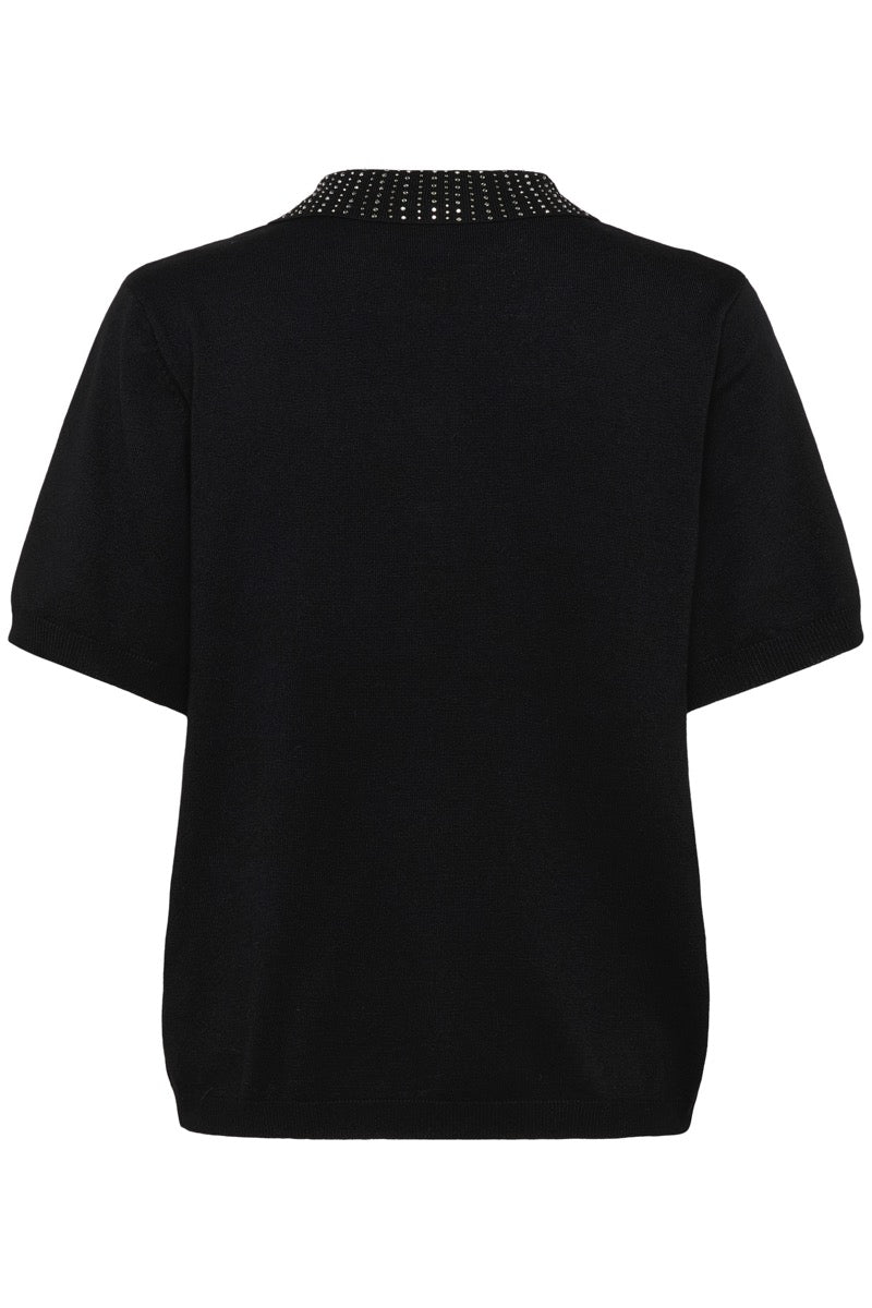 KAFFE Carly Polo Pullover Deep Sort