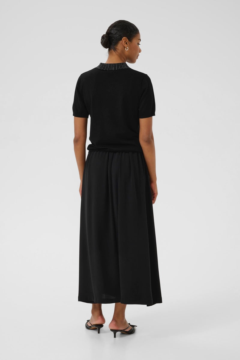 KAFFE Carly Polo Pullover Deep Sort