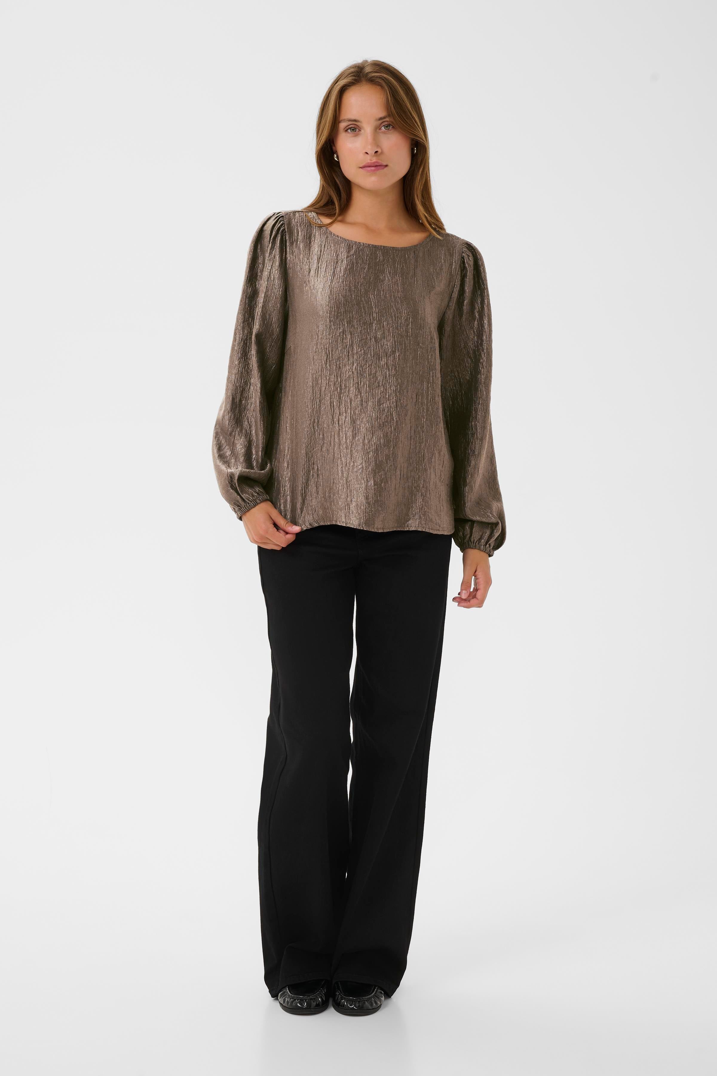 KAFFE Rizz Bluse Morel Brun