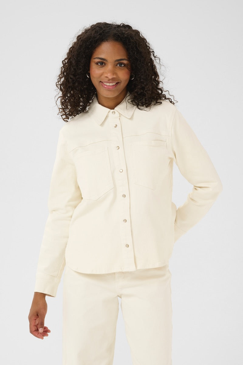 KAFFE Whitney Skjorte Denim Off White