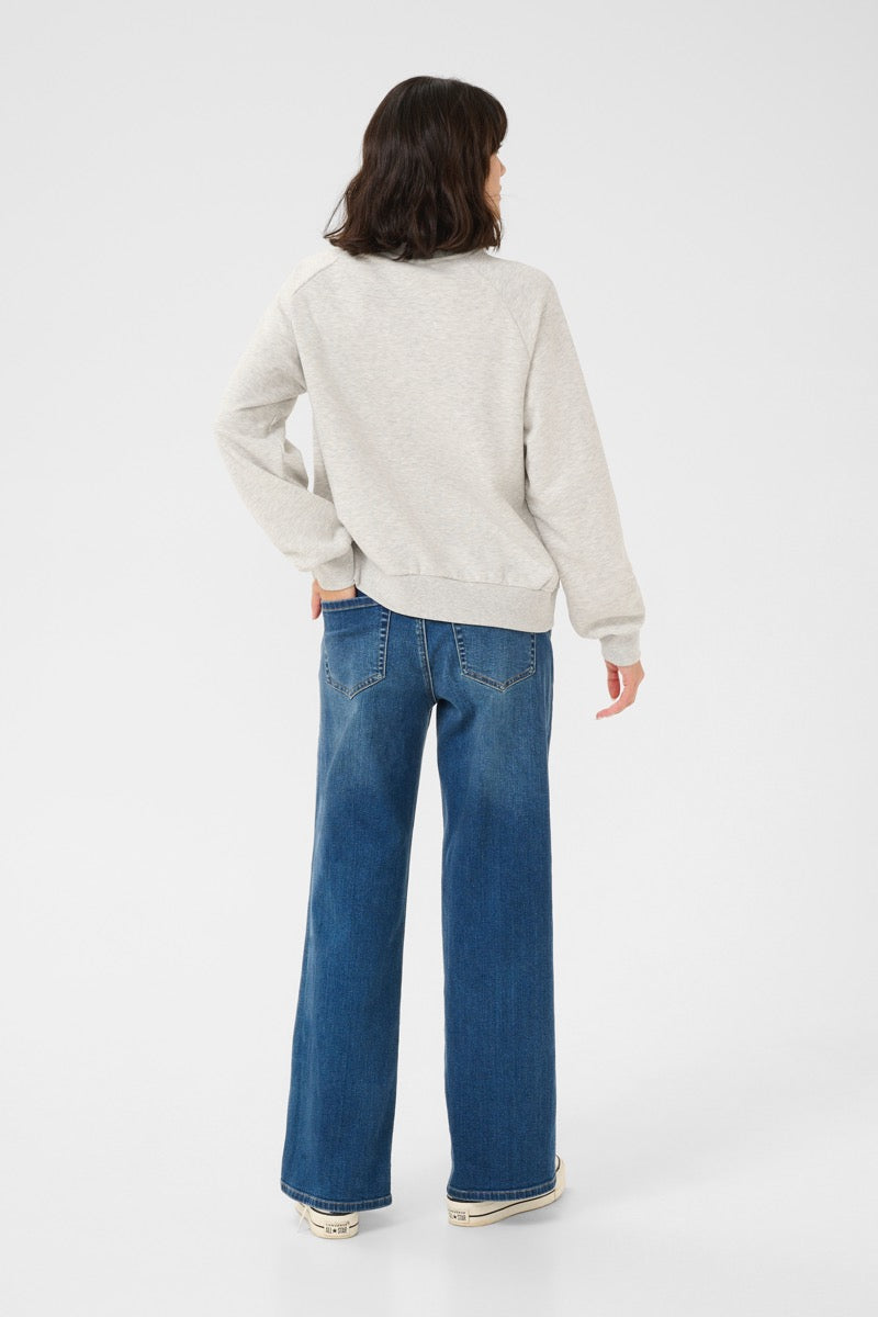 KAFFE Andrea Sweatshirt Light Grå Melange