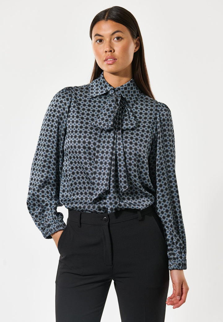Dea Kudibal KIKKI Bluse w Bow Masao Blå