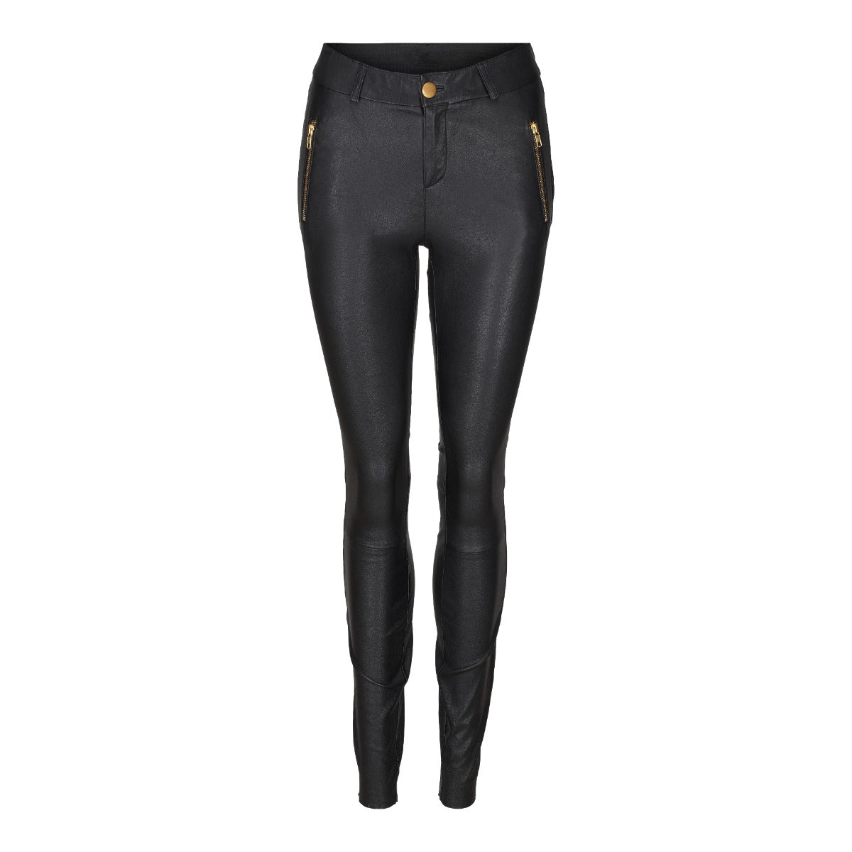 NOTYZ Leggings w saddle and zippockets Sort m Guld