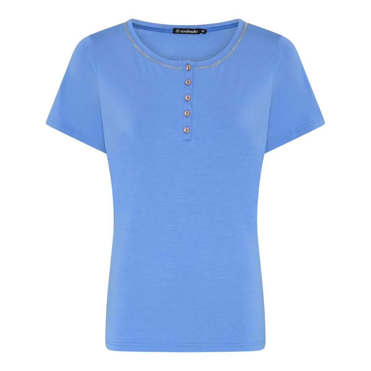 Soulmate Enrica T Shirt Lys Blå