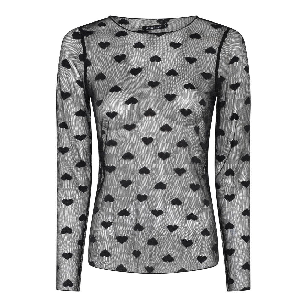 Soulmate Chablis Jersey T-shirt Sort