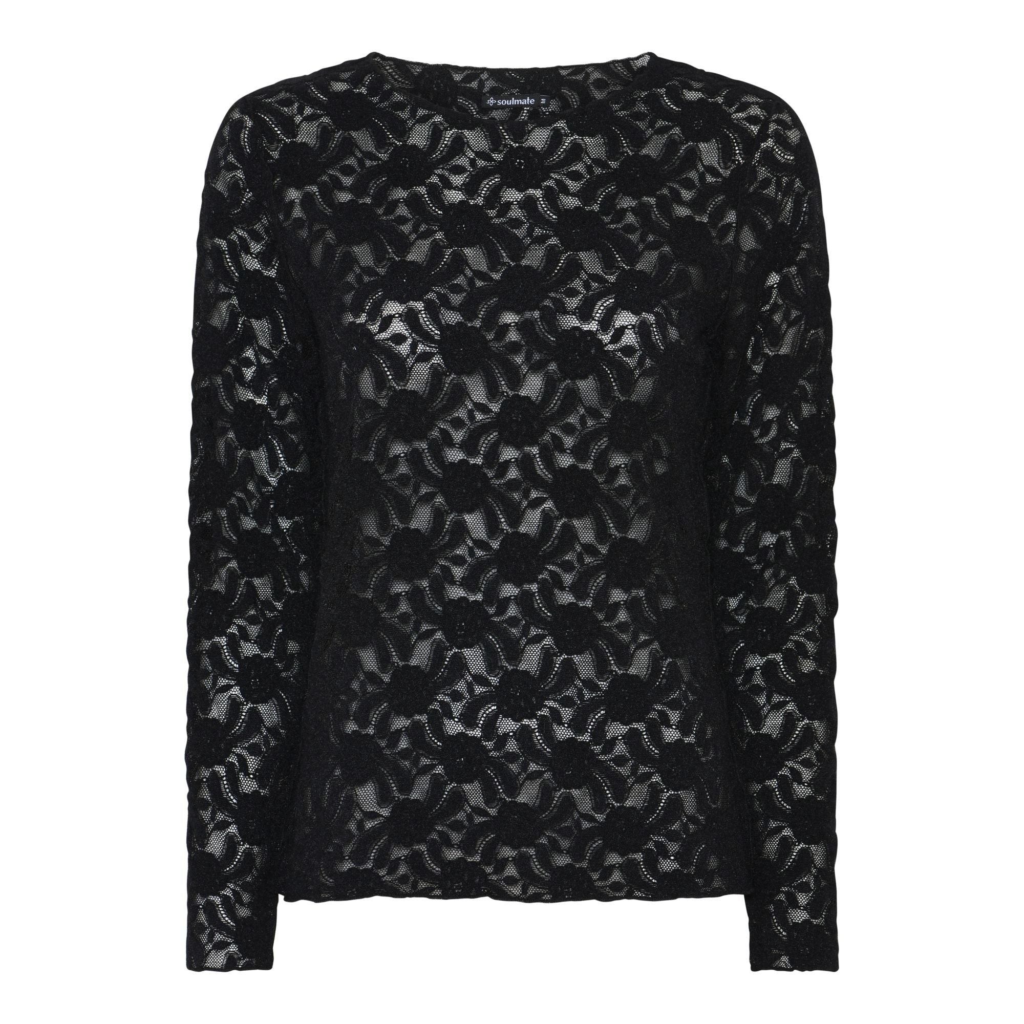 Soulmate Florim Strik T-shirt Sort