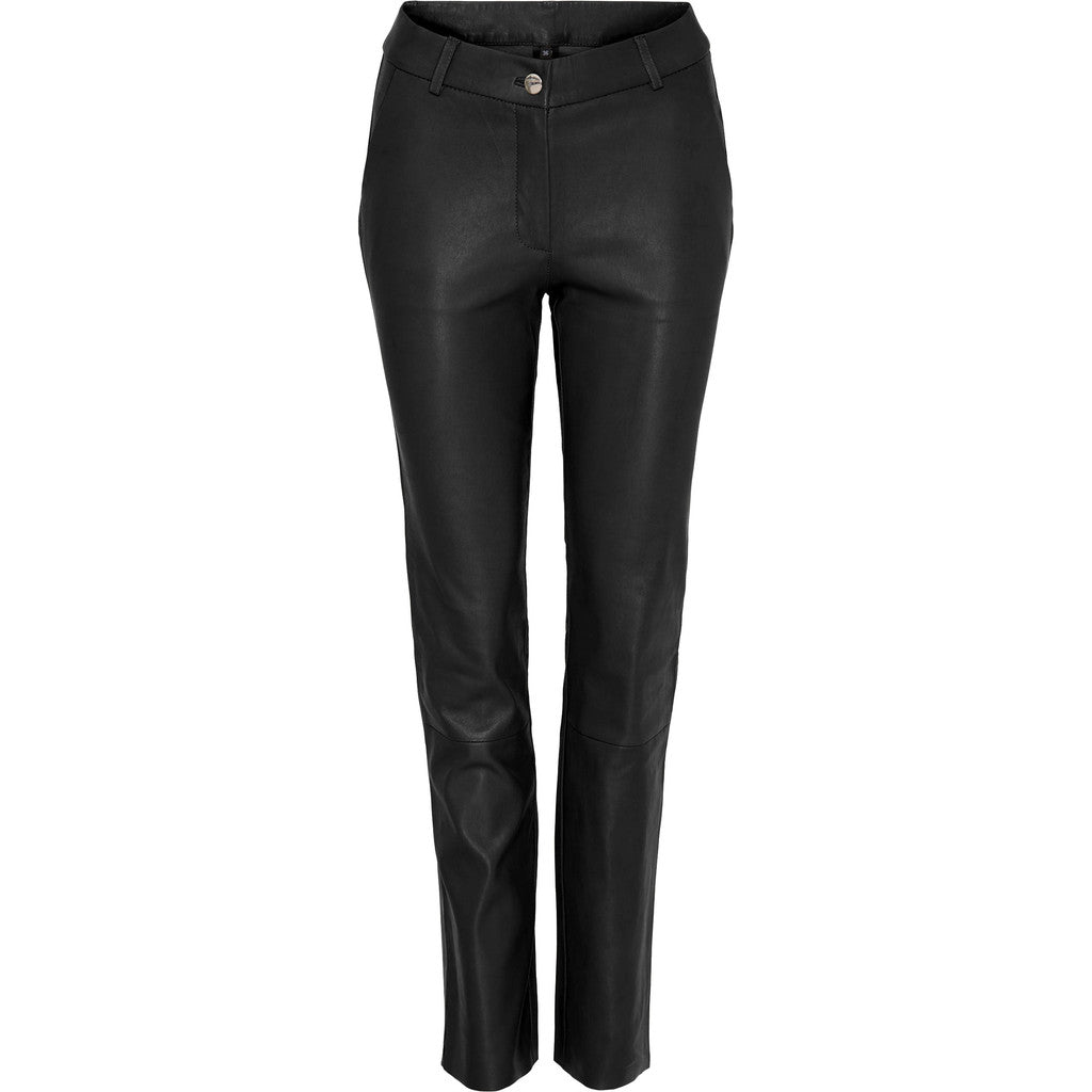 NOTYZ Stretch Pants w Straight Leg Sort w Light Gold