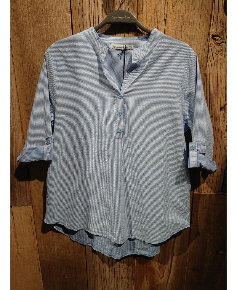 Copenhagen Luxe Skjorte, Light Blue Stripes