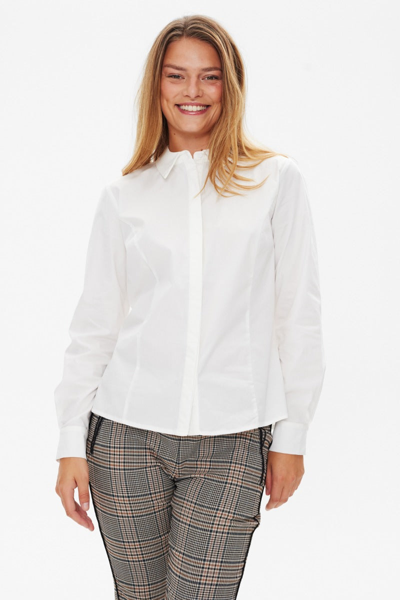Freequent Oriana Skjorte Off White