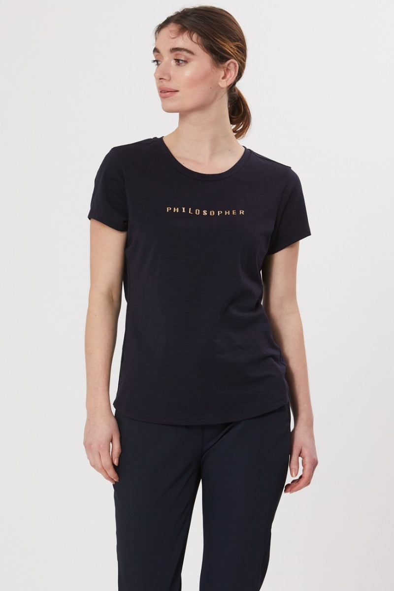 PBO Philosopher T Shirt Sort