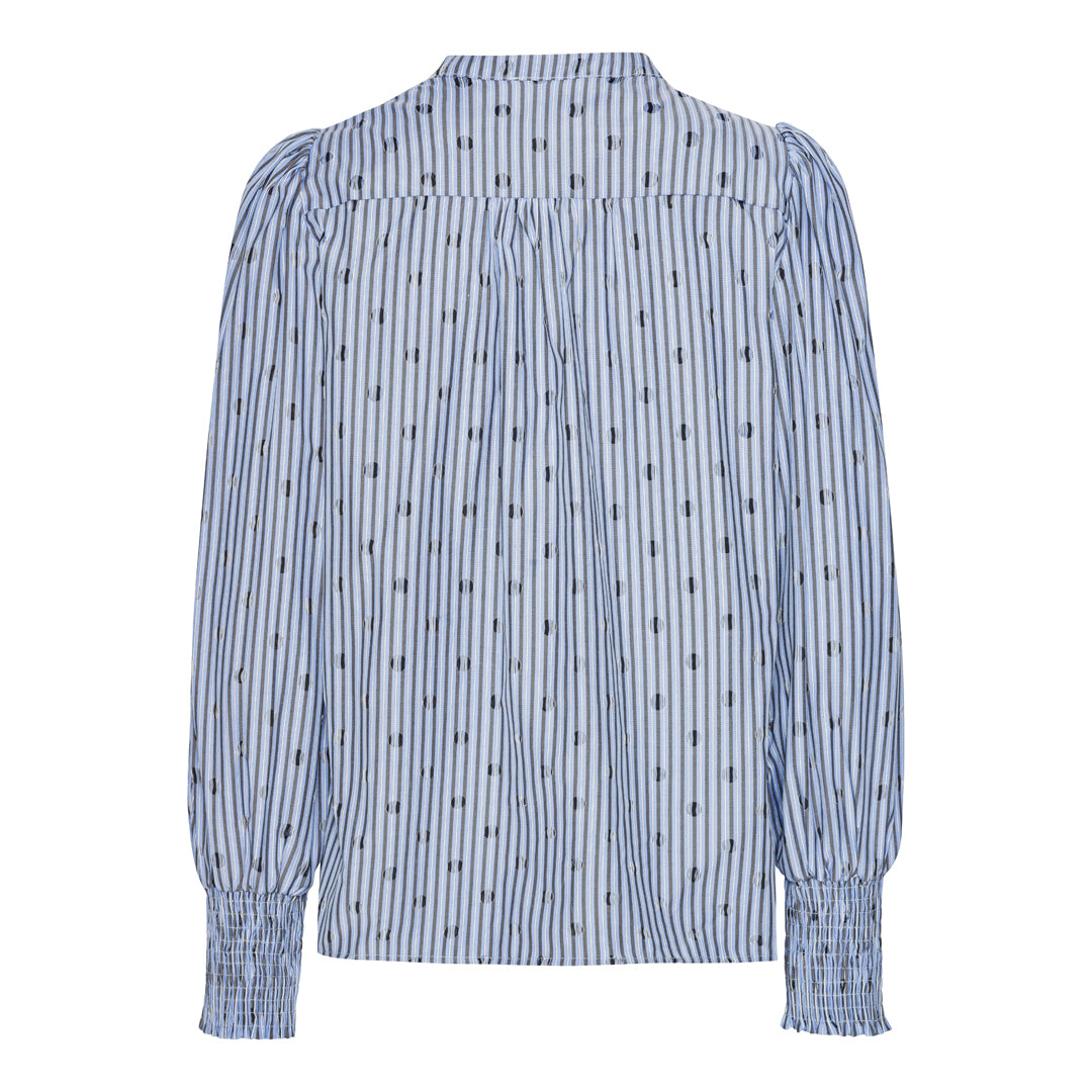 Continue CPH Dolly Bluse Big Dot Blå