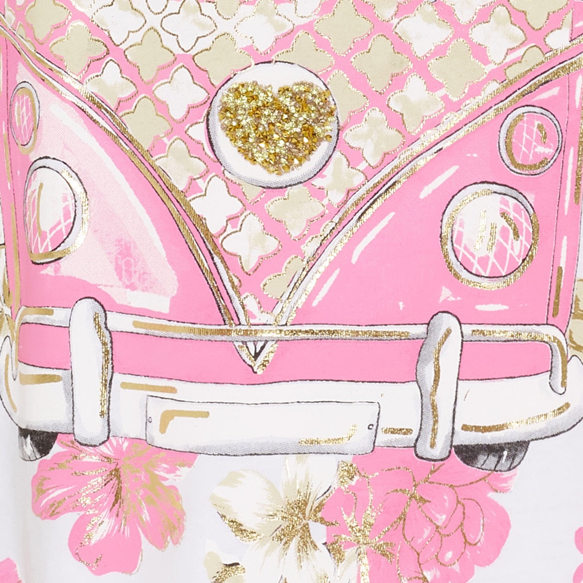 Marta Du Chateau Marie T-Shirt VW Hvid Rosa Baby