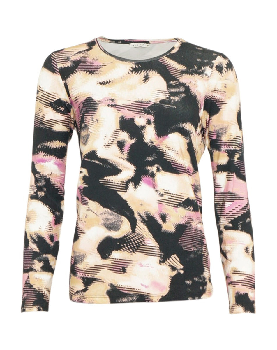 MICHA Basic T-Shirt Lilla Rosa