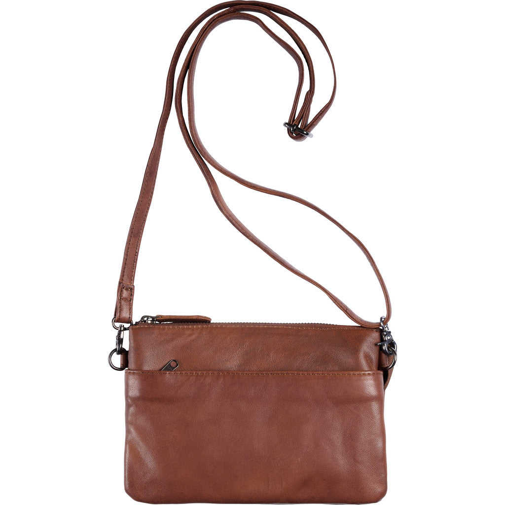 Orchid Taske med Rem Dark Cognac