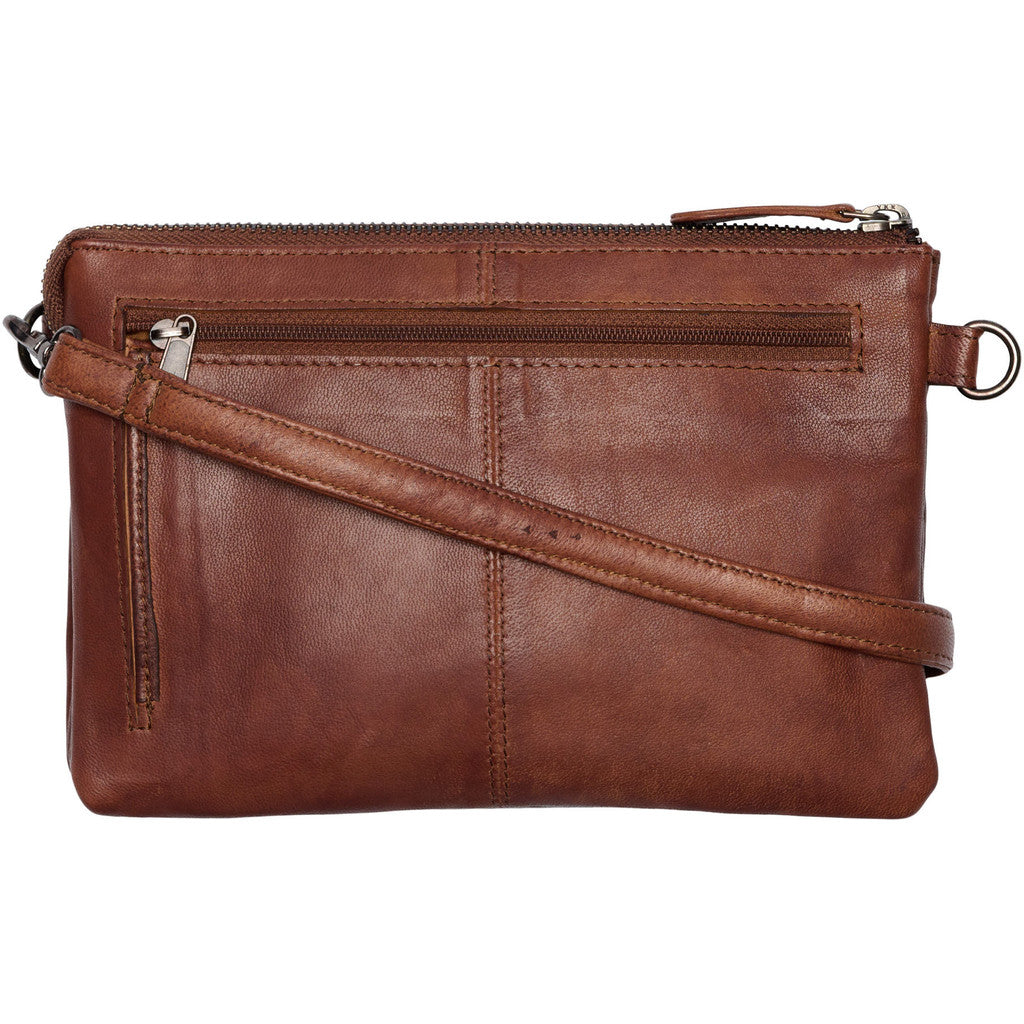 Orchid Taske med Rem Dark Cognac
