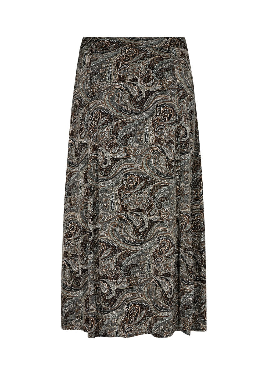 Soyaconcept Harmoni 4 Nederdel Paisley Brun