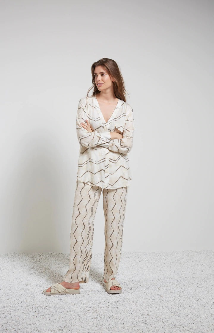 YAYA Bukser Wide Legs Sand