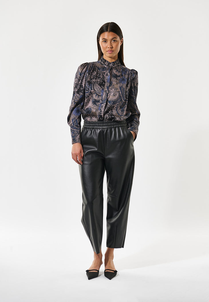 Dea Kudibal ROBERTA Skjorte Bluse w Ruffle Details Sayo Millennium Blå