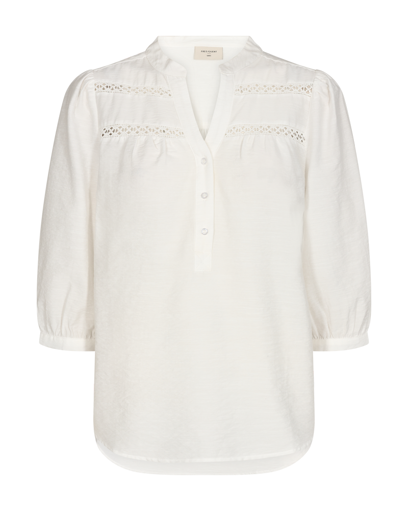 Freequent Driva Bluse Off White