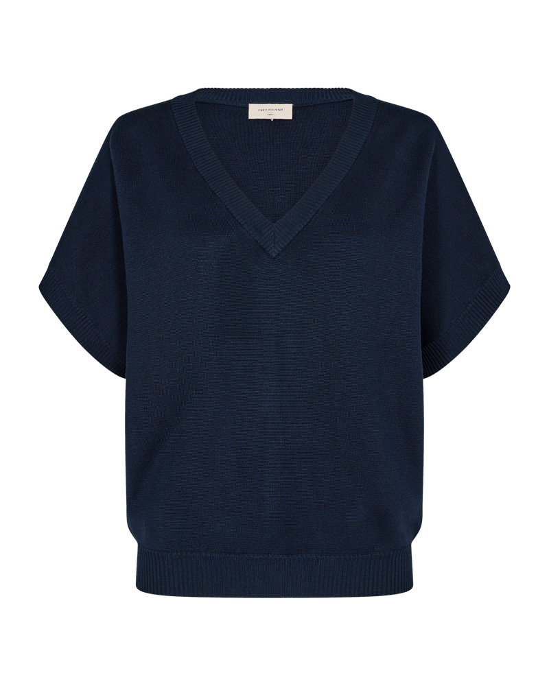 Freequent Ani Pullover Navy Blå