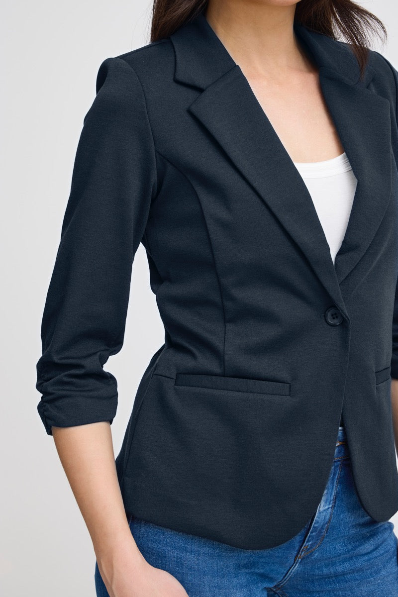 Fransa Zablazer 1 Blazer Dark Peacoat Blå