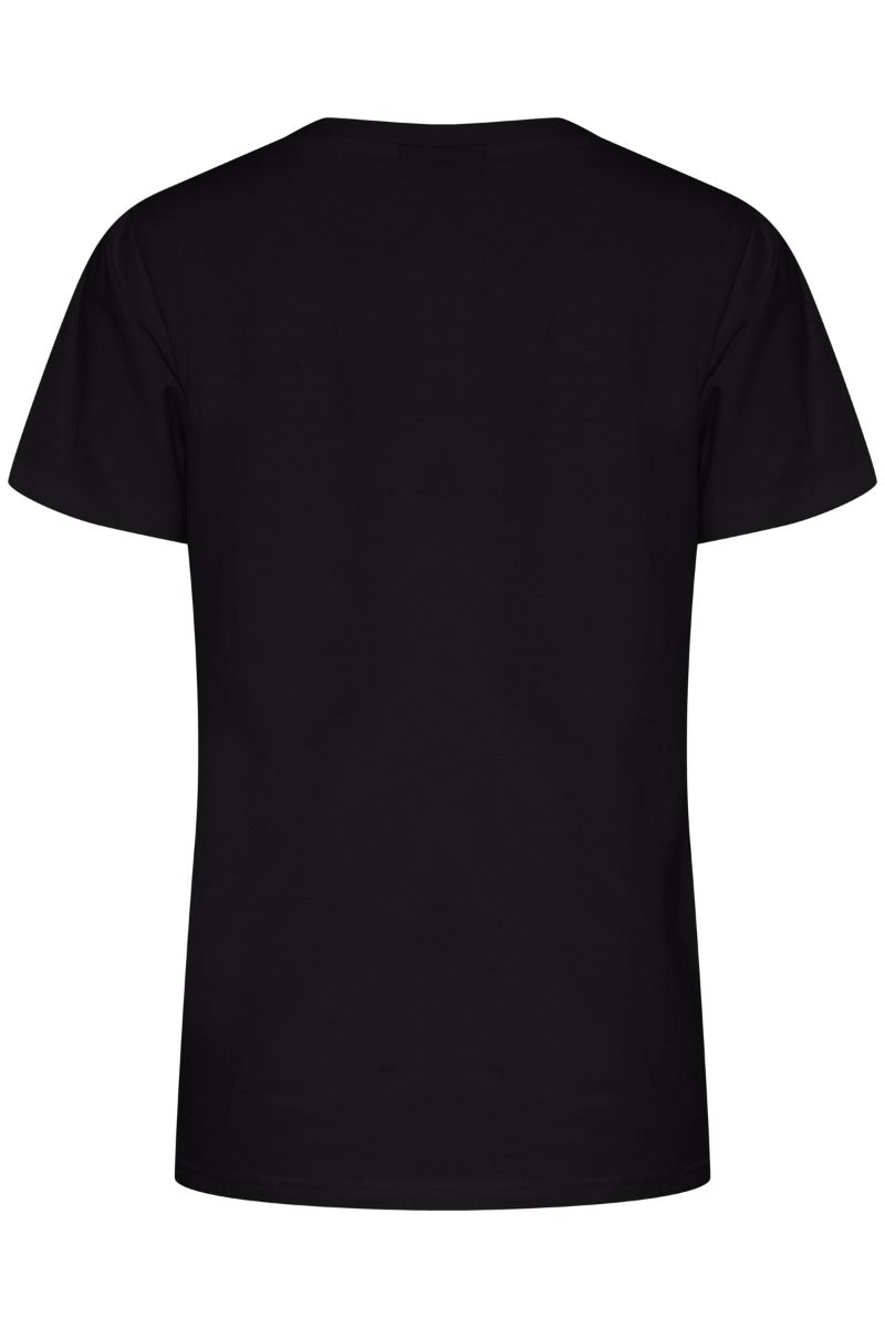 Fransa Zashoulder T-Shirt Black