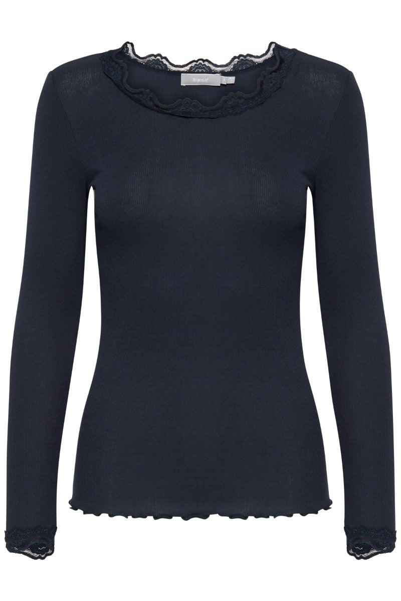 Fransa Hizamond 2 T Shirt Dark Peacoat Blå