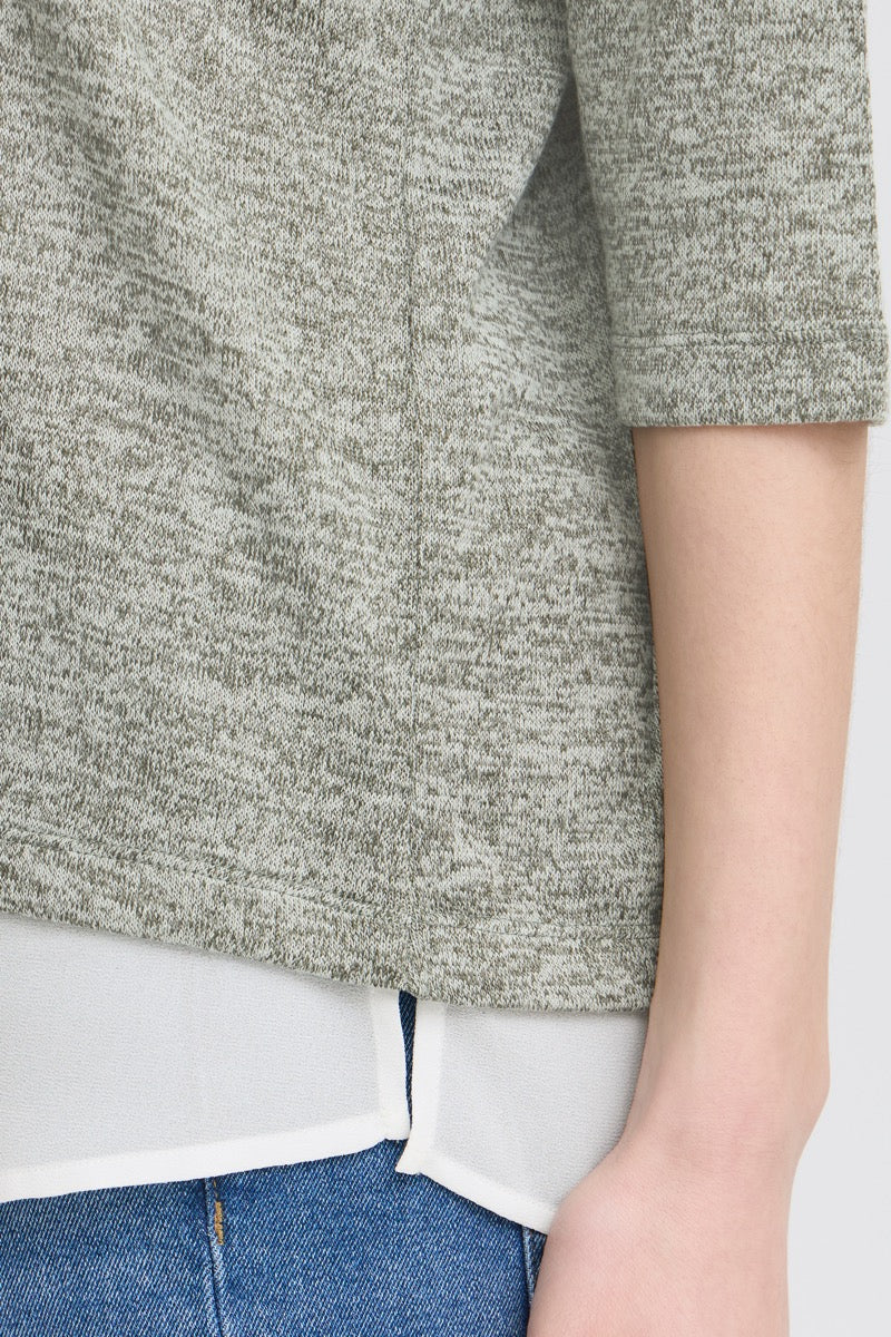 Fransa Rexan Pullover 2 Agave Grøn Melange